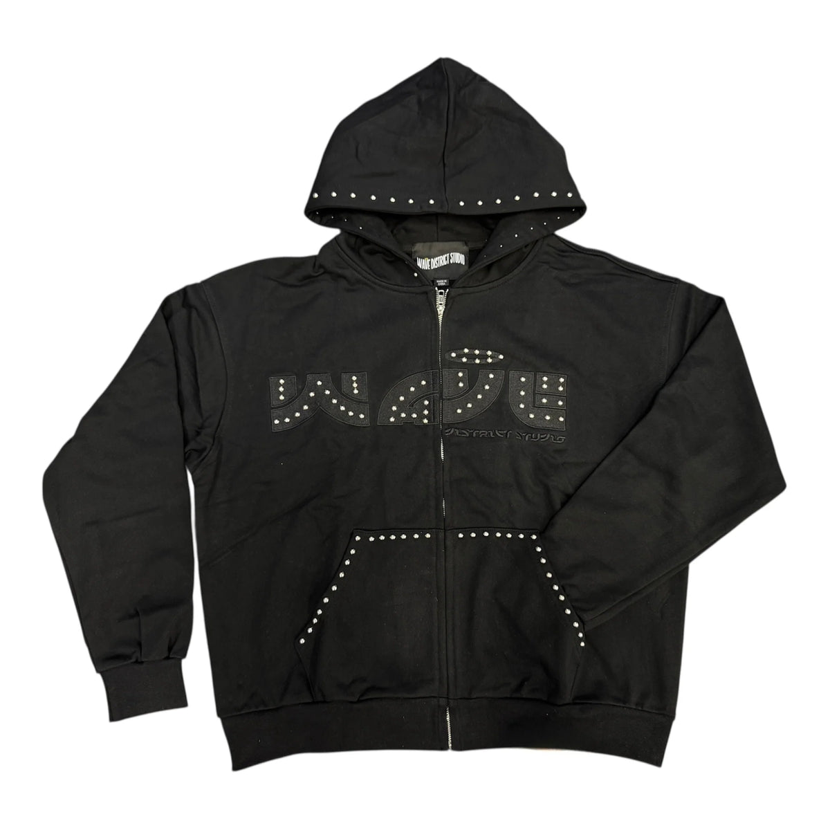 MRWAVE Eyelet Logo Sweatsuit - BLACK