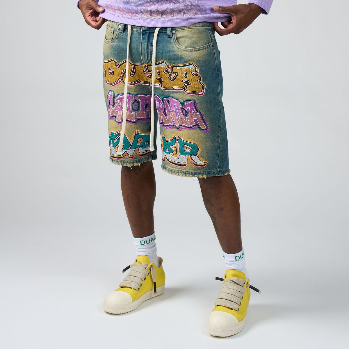 Duaa Wall Blue Shorts - Vintage