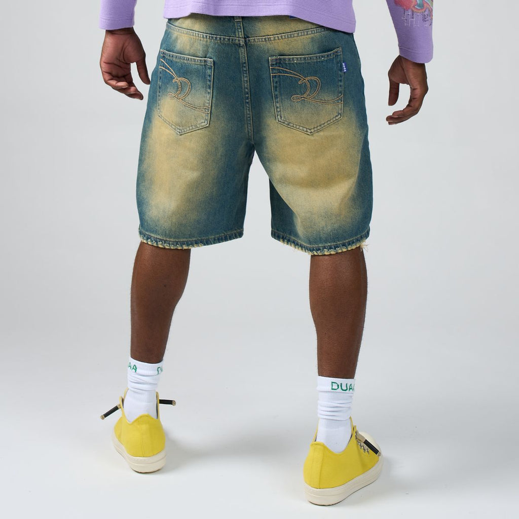 Duaa Wall Blue Shorts - Vintage