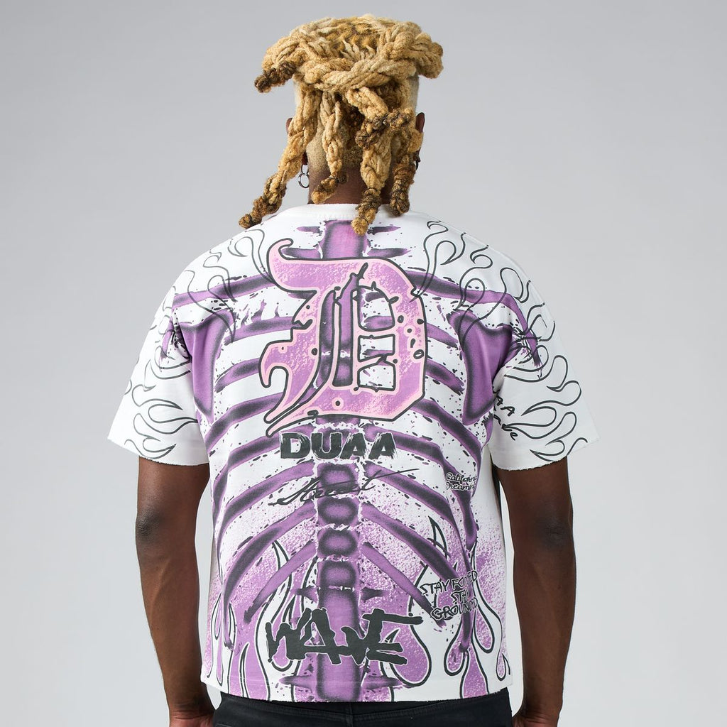 Duaa X-Ray Shirt - White & Purple