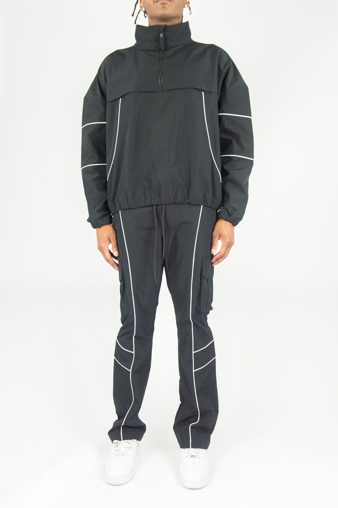 Rebel Minds RIPSTOP NYLON COLORBLOCK SET - Black