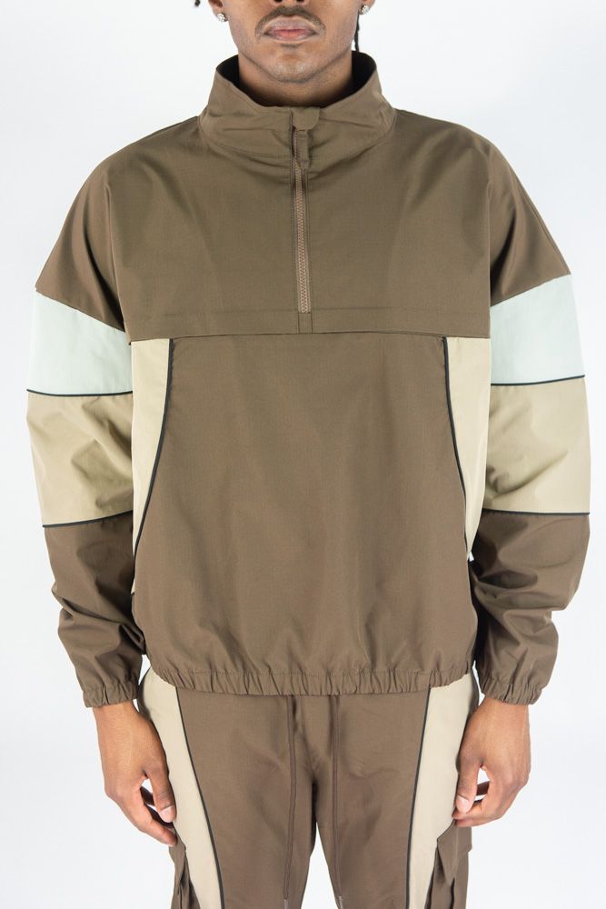 Rebel Minds RIPSTOP NYLON COLORBLOCK SET - Brown