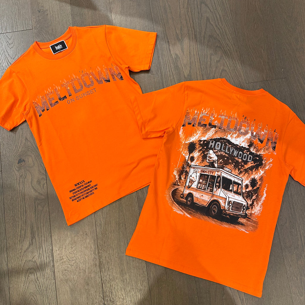 Denim City MELTDOWN Shirt - Orange