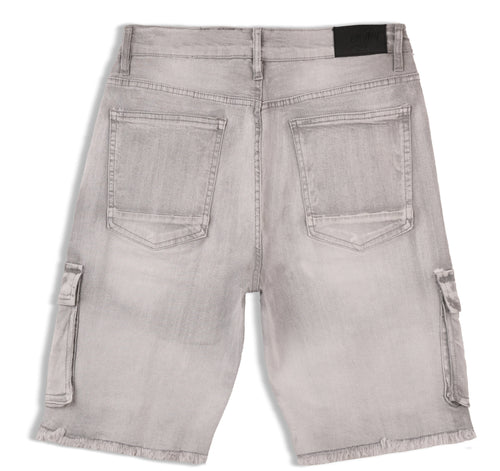 Evolution MEN'S STAPLE DENIM CARGO SHORTS - Grey