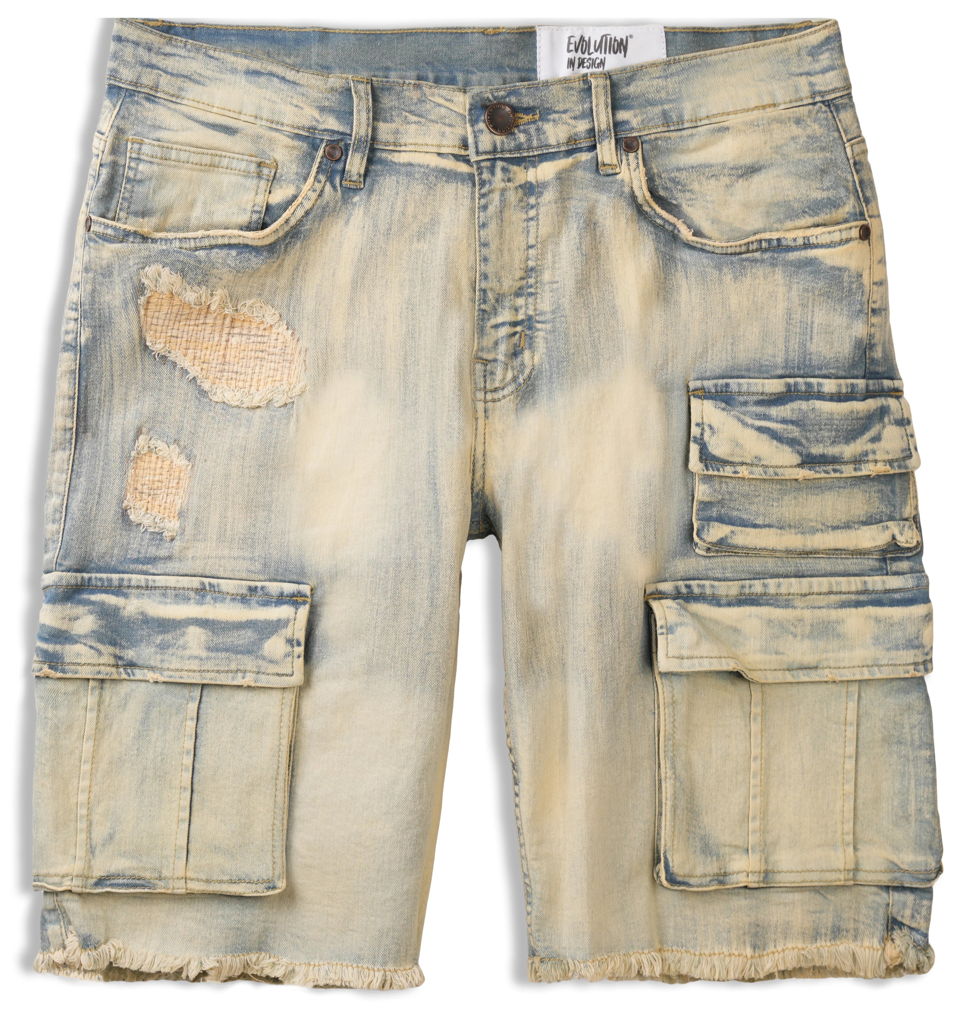 Evolution MEN'S STAPLE DENIM CARGO SHORTS - Vintage