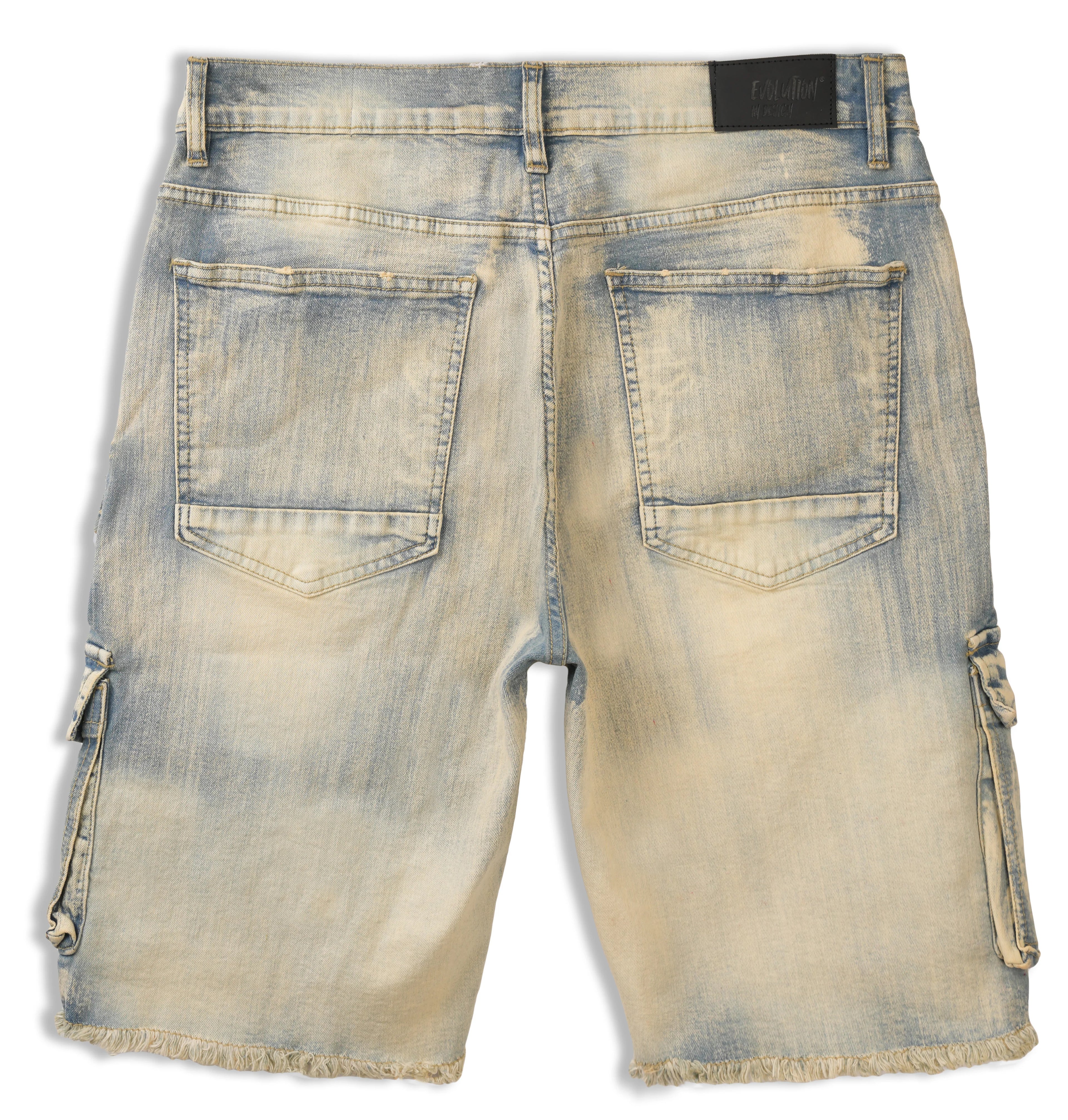 Evolution MEN'S STAPLE DENIM CARGO SHORTS - Vintage