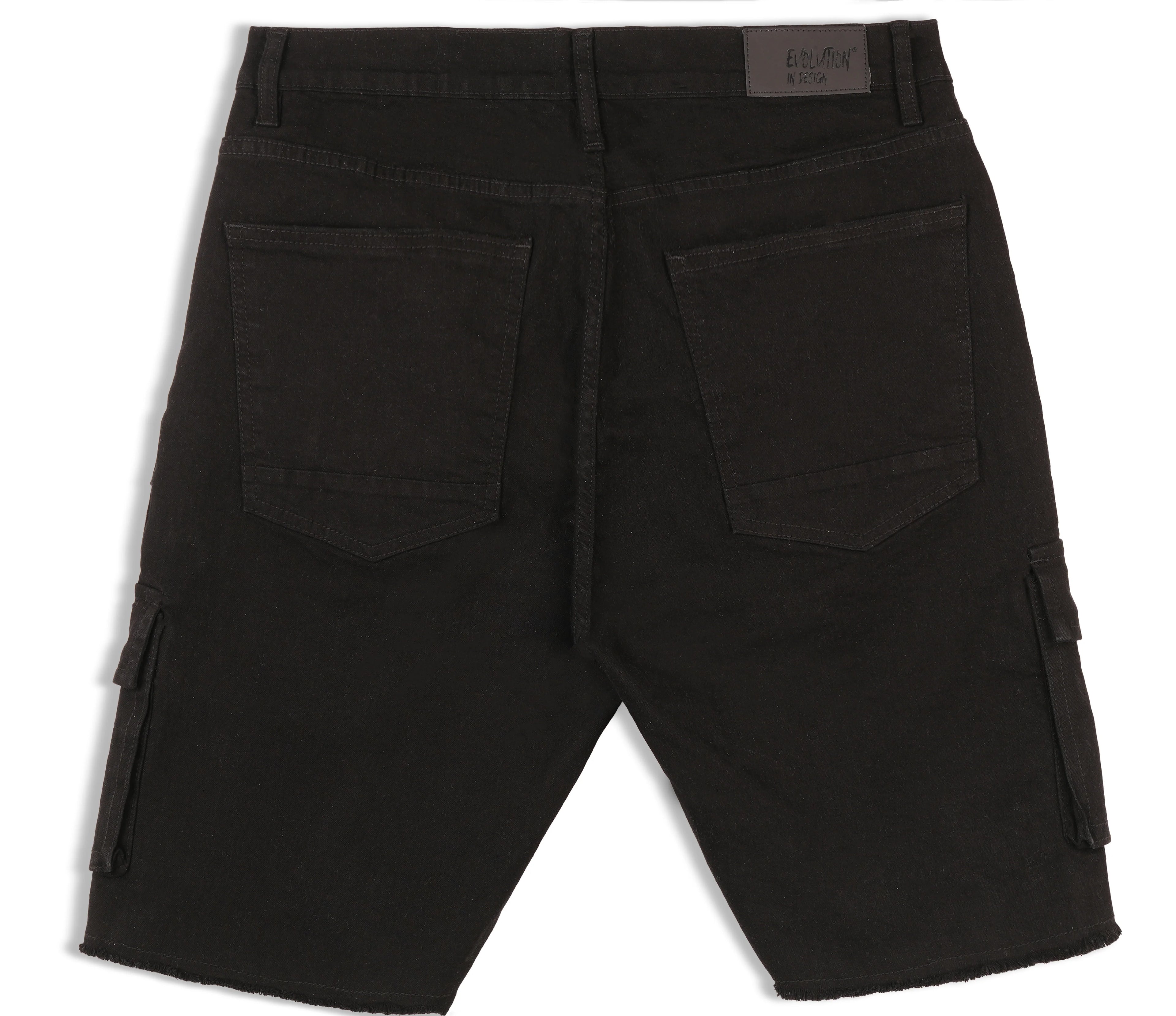 Evolution MEN'S STAPLE DENIM CARGO SHORTS - Jet Black