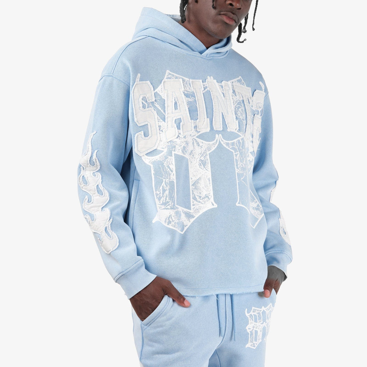 Copper Rivet Saints Fleece Set - Blue
