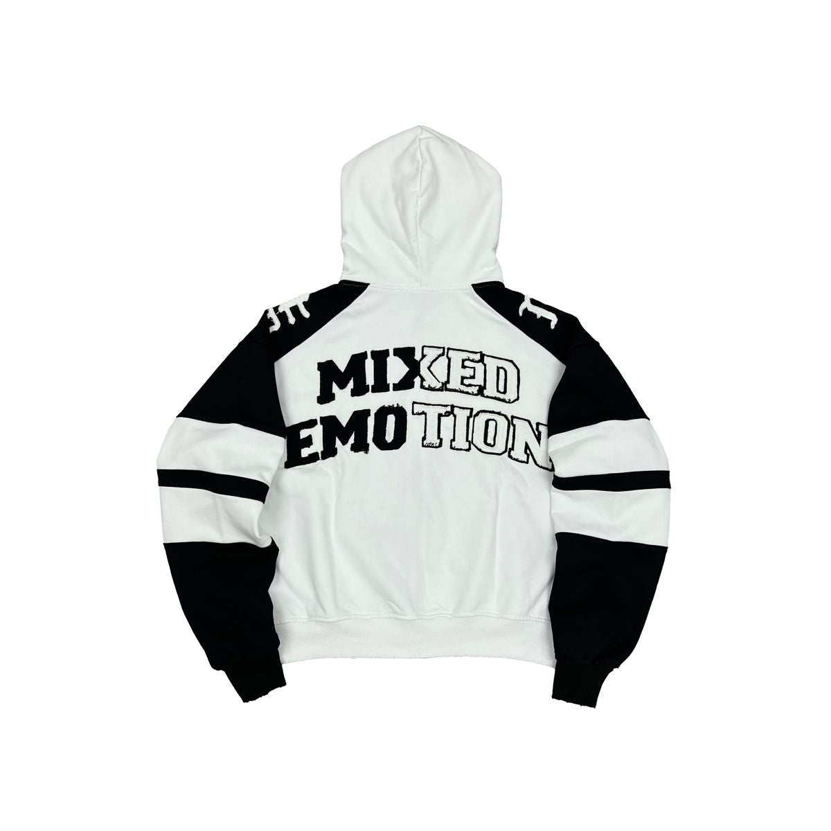 Mixed Emotions “Varsity” Hoodie - White