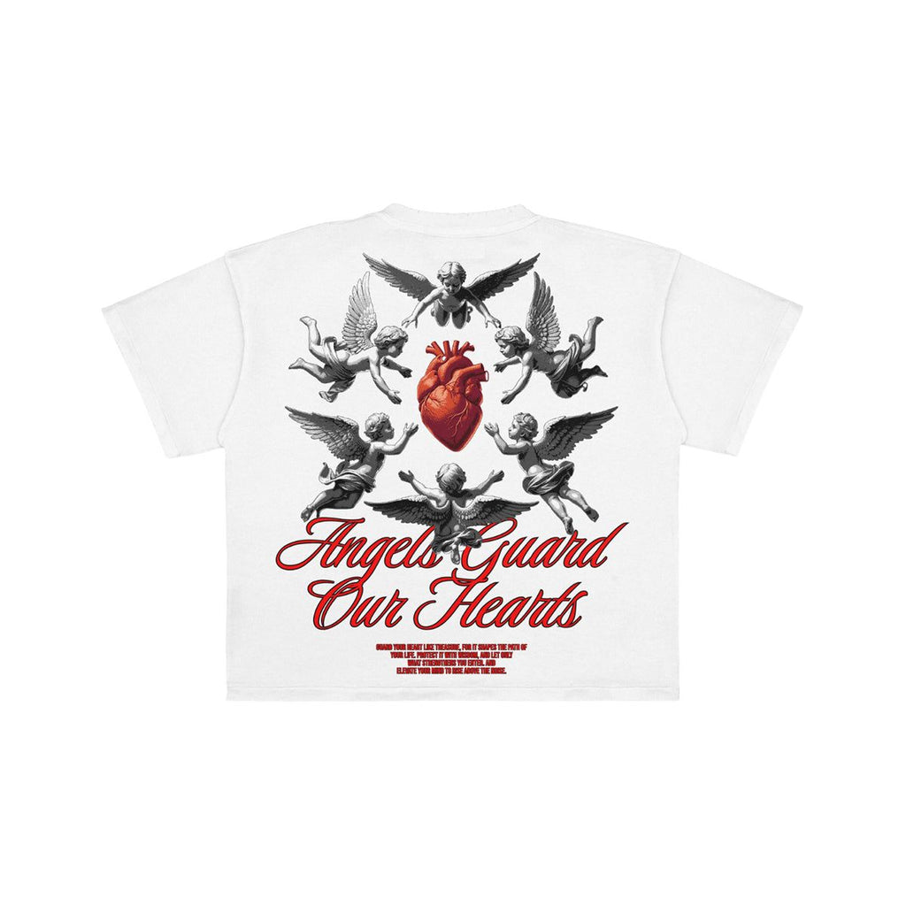 Premium Milano Guard Your Heart Crew Neck Shirt White
