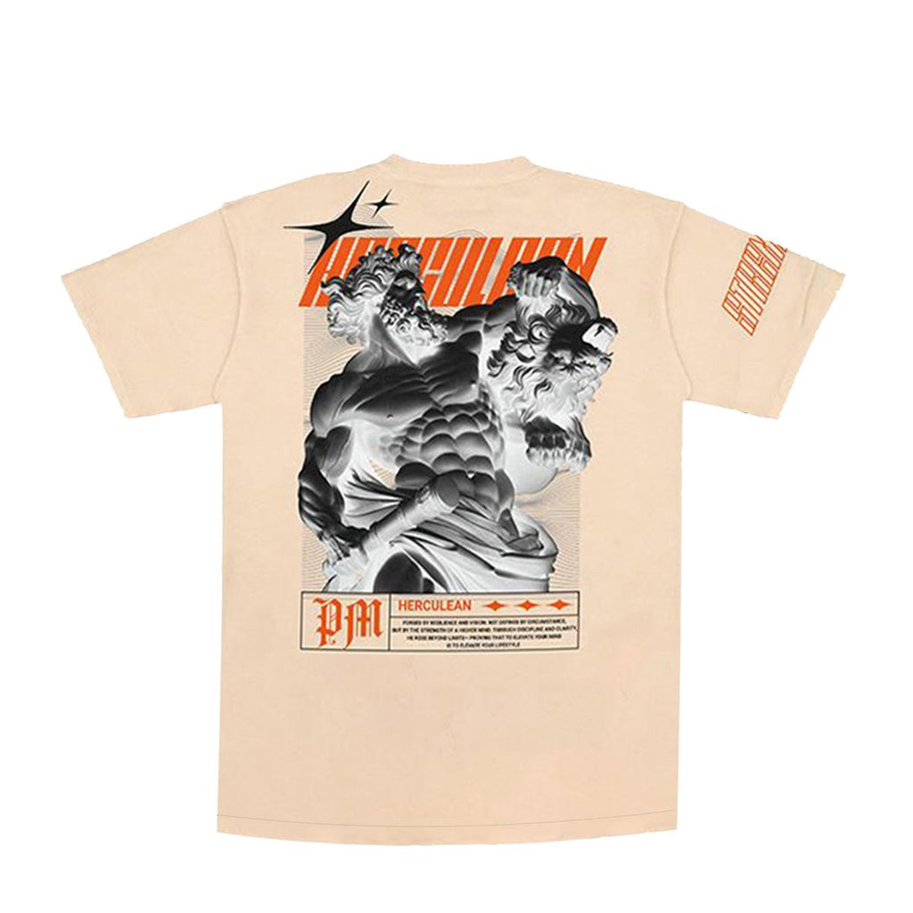 Premium Milano Herculean Strength Crew Neck Shirt Cream