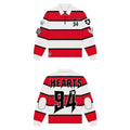 Shattered Hearts Knitted 94 Rugby - Red