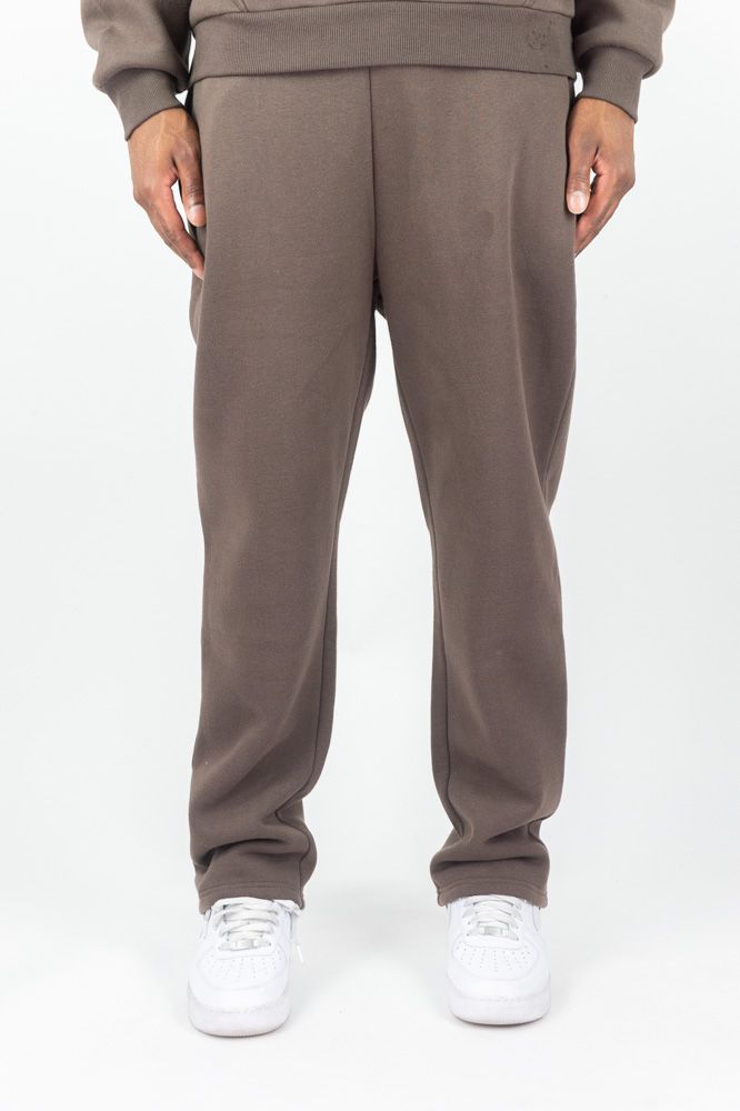 REBEL MINDS Relaxed Fit Sweatpants - Mocha Brown