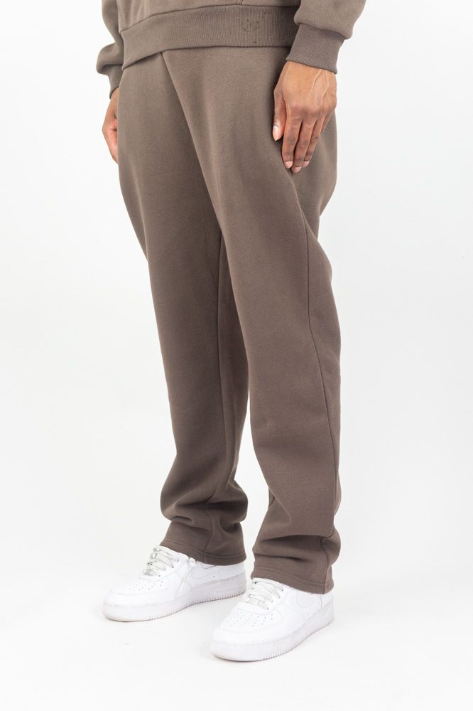 REBEL MINDS Relaxed Fit Sweatpants - Mocha Brown