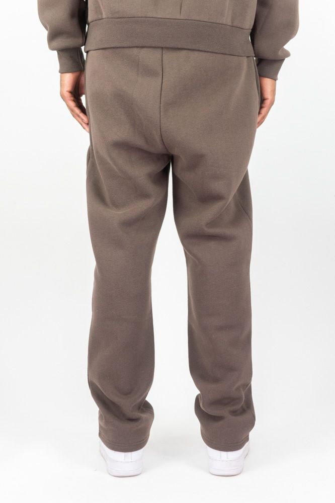 REBEL MINDS Relaxed Fit Sweatpants - Mocha Brown