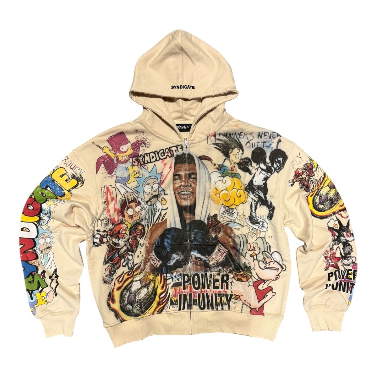 Syndicate Unity Zip Up Hoodie - Cream