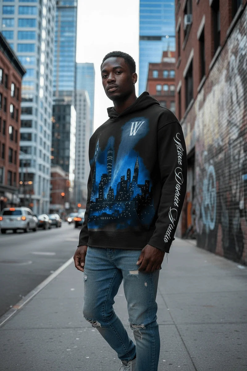Wave District Studio Gotham Hoodie - Black