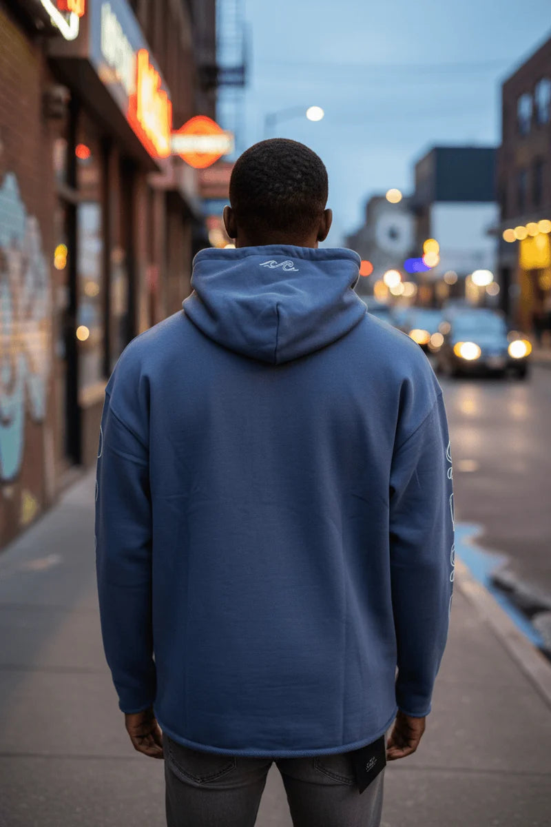 Wave District Studio Gotham Hoodie - Blue