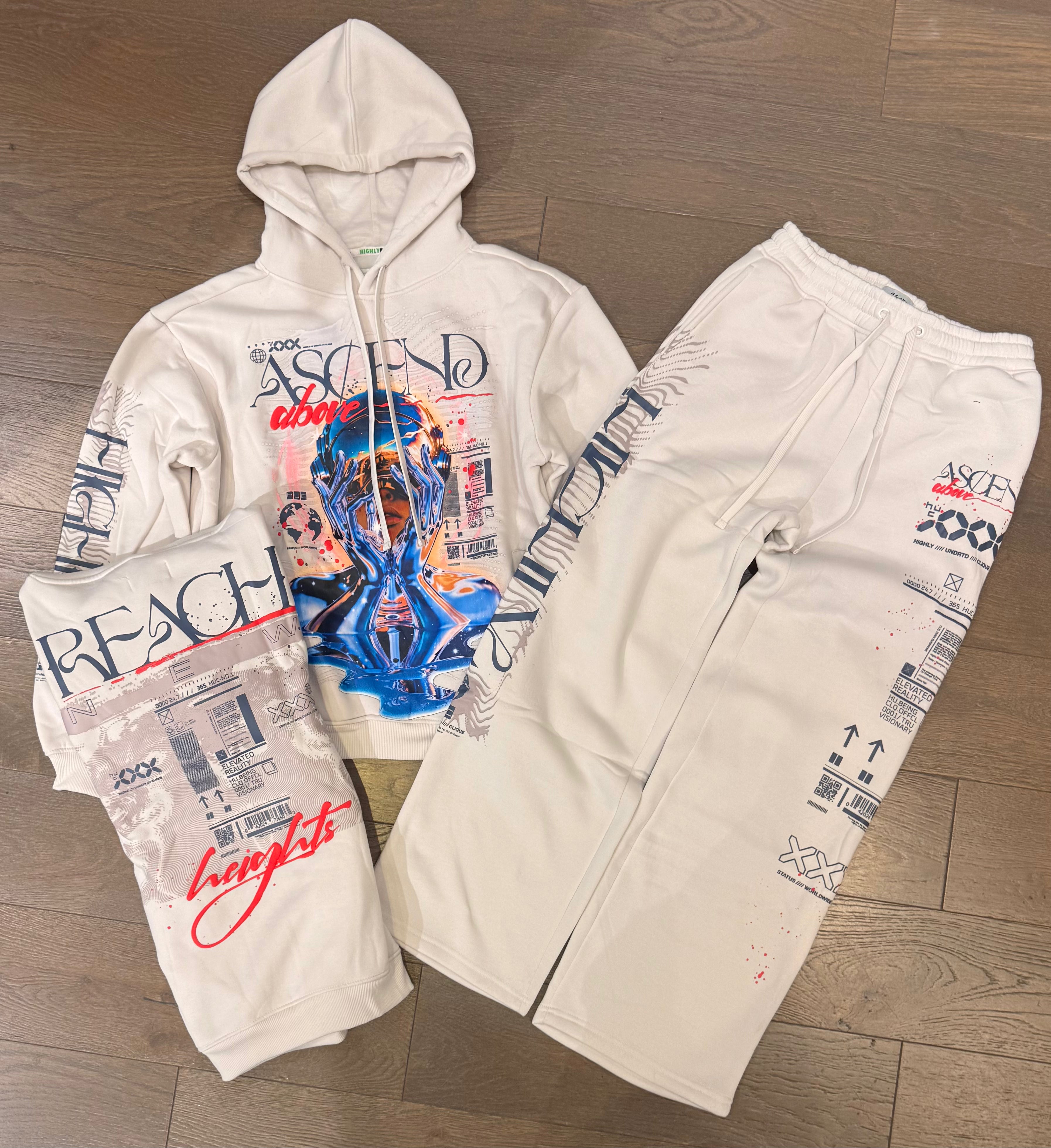 UNRATD Ascend Above Heights Sweatsuit - Cloud Grey