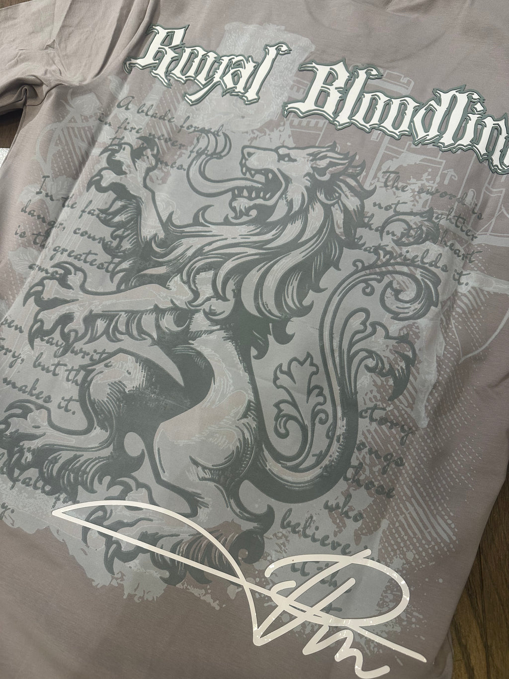 Premium Milano Royal Bloodline Crew Neck Shirt Grey