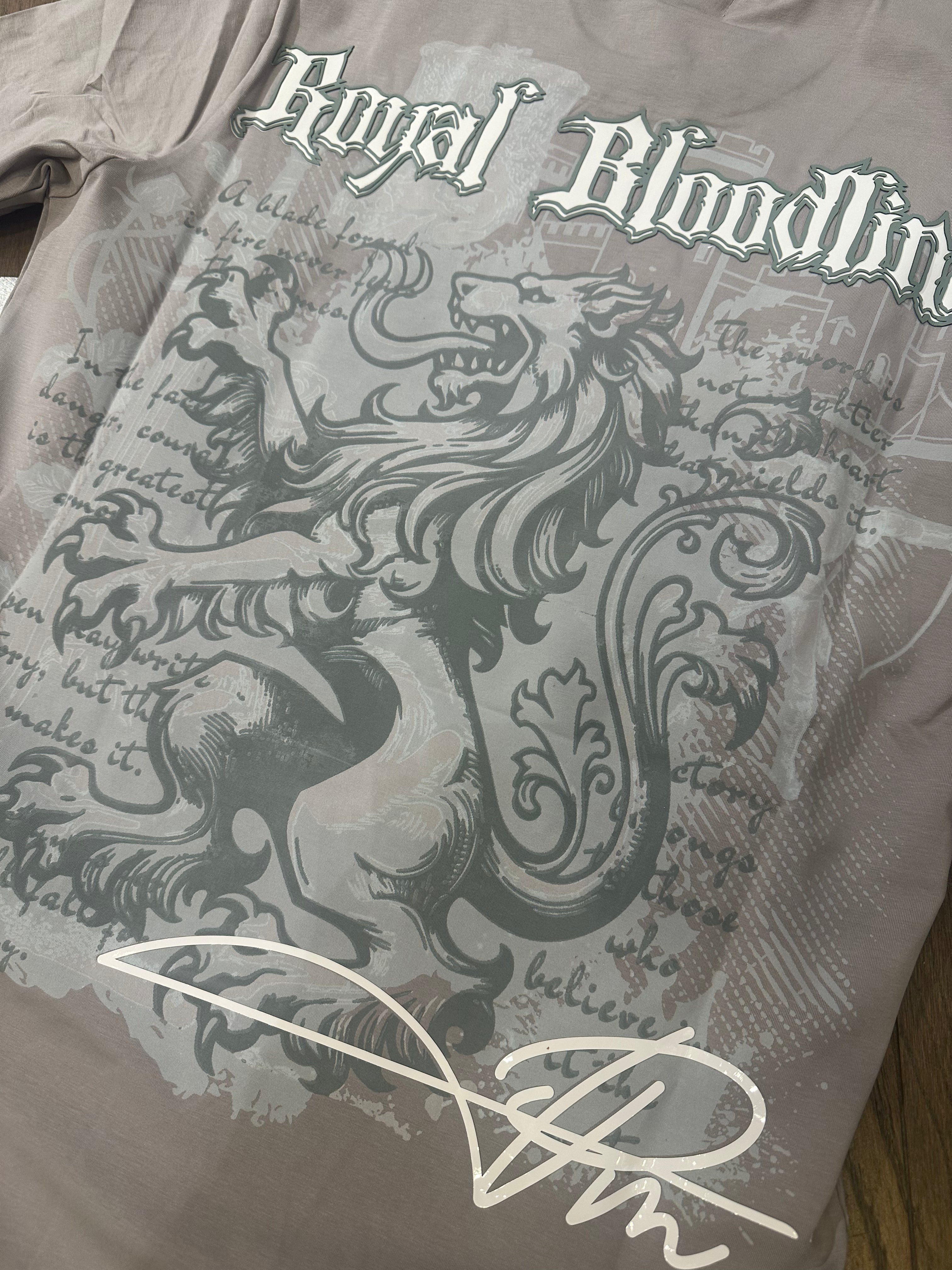 Premium Milano Royal Bloodline Crew Neck Shirt Grey