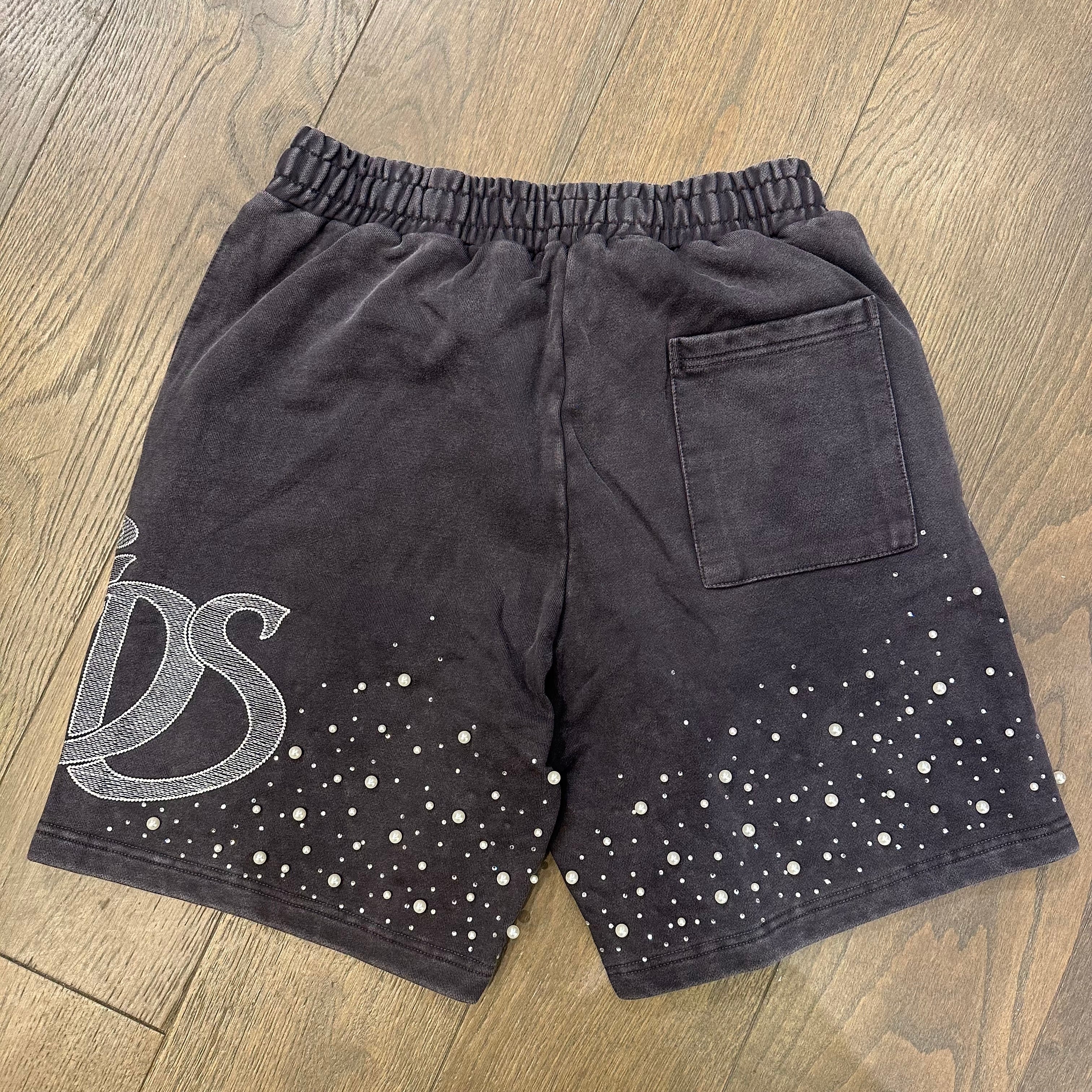 Mr. Wave WDS Studio Shorts With Pearls And Rhinestones - Grey