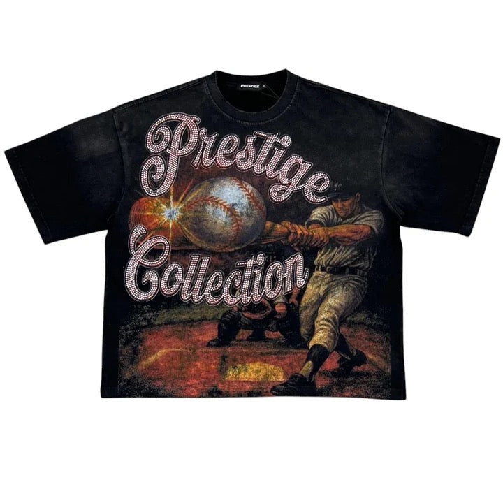 Prestige Baseball Graphic Shirt - Black