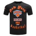 PRO STANDARD NBA NEW YORK KNICKS OLD ENGLISH MEN'S TEE - Black