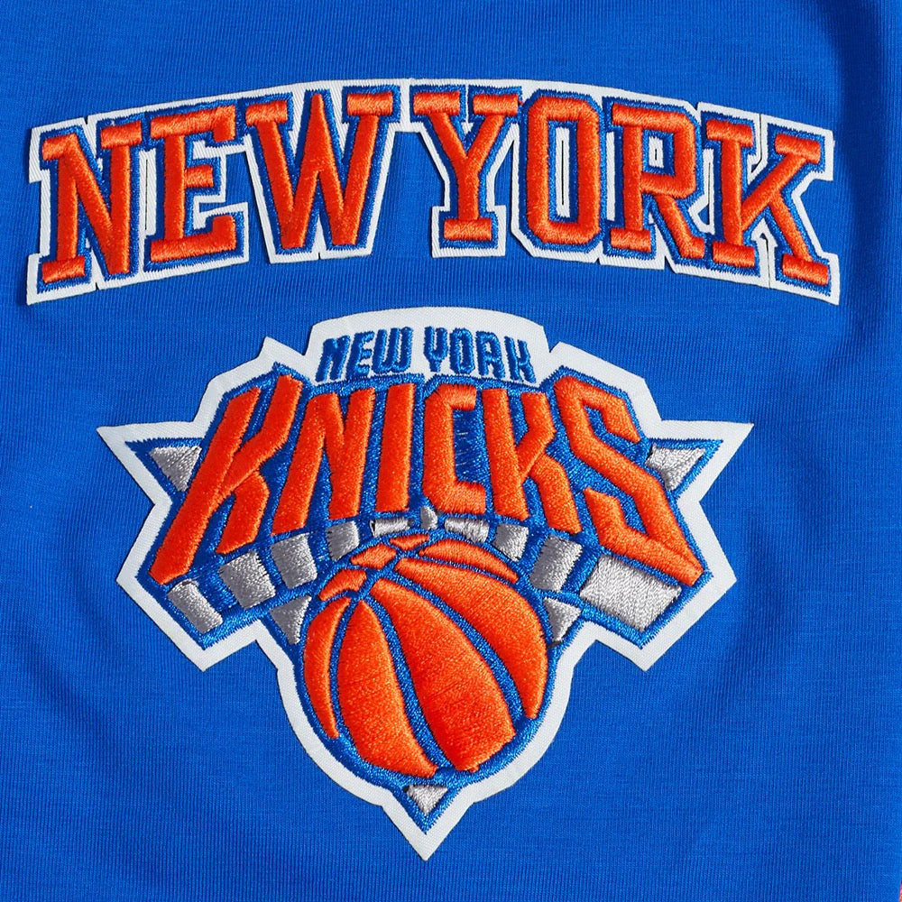 PRO STANDARD NBA NEW YORK KNICKS OLD ENGLISH MEN'S TEE - Royal Blue