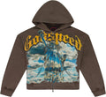 GODSPEED Liberty Zip Up Hoodie - Brown