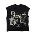 Mixed Emotions Sleeveless Graphic Shirt - Black