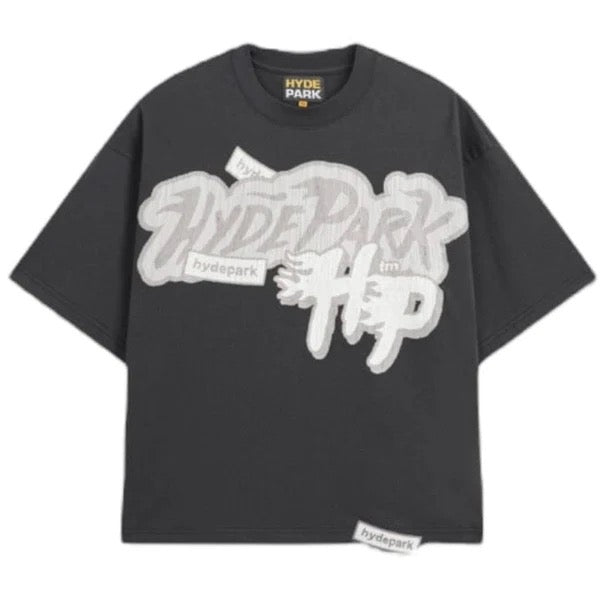 Hyde Park Logo Oversized Shirt - Black