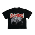 Mixed Emotions Rhinestone Graphic Shirt - Black