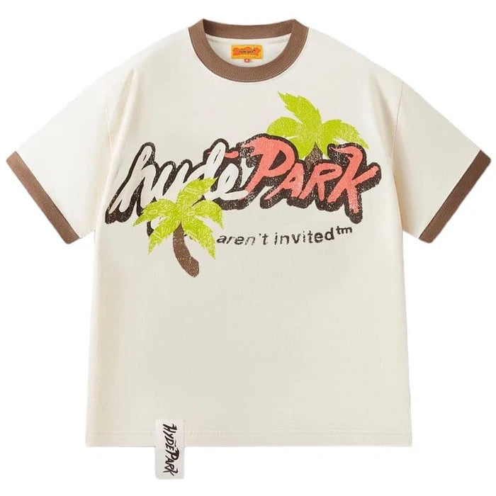 Hyde Park Palm Shirt - Cream
