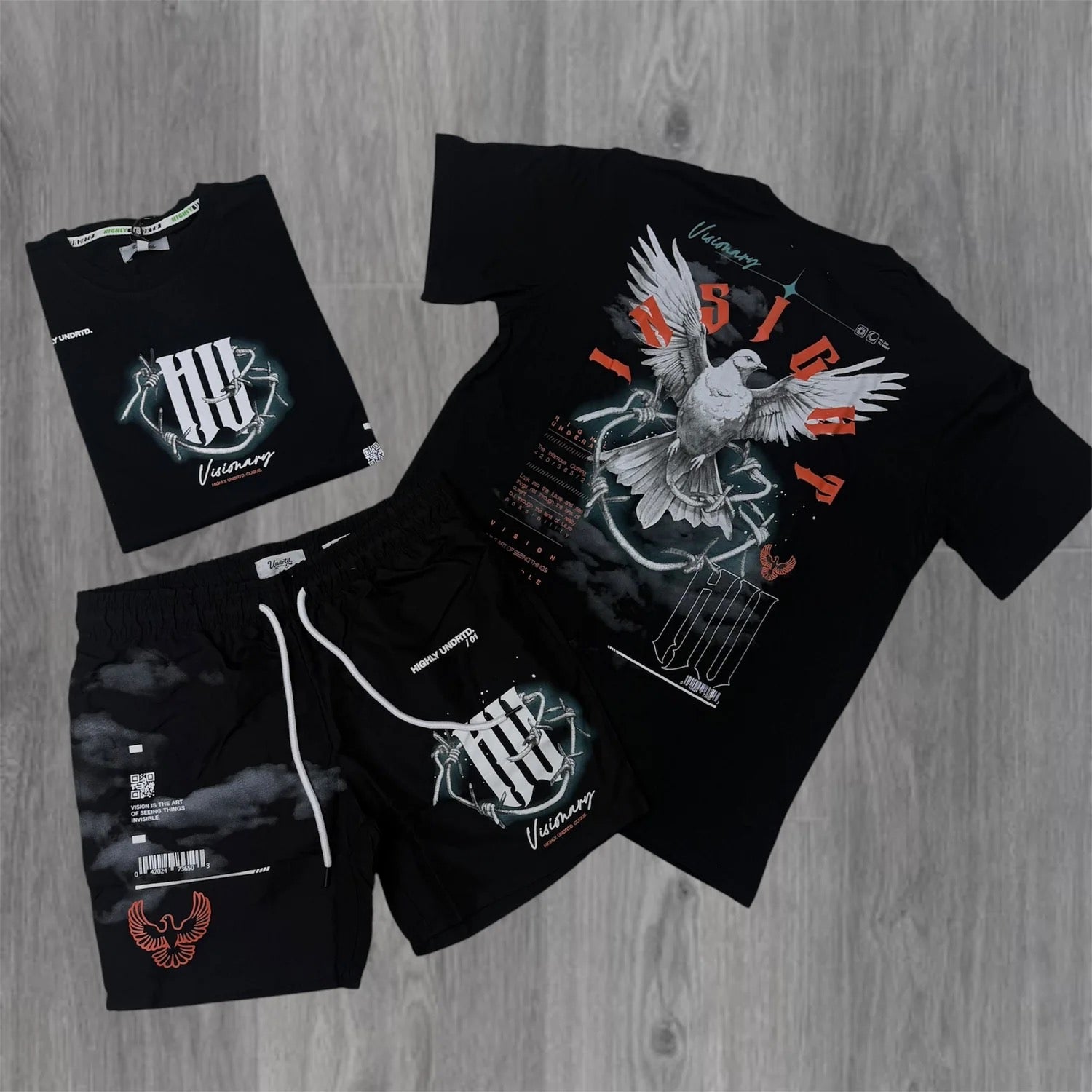 HIGHLY Undrtd Visionary Short Set - Black