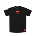 Premium Milano Melted Heart Crew Neck Shirt Black