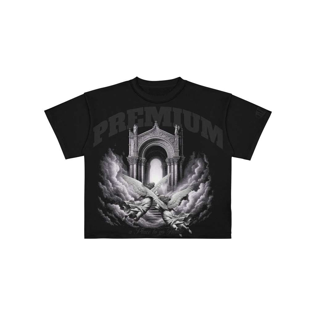 Premium Milano Paradiso Crew Neck Shirt Black