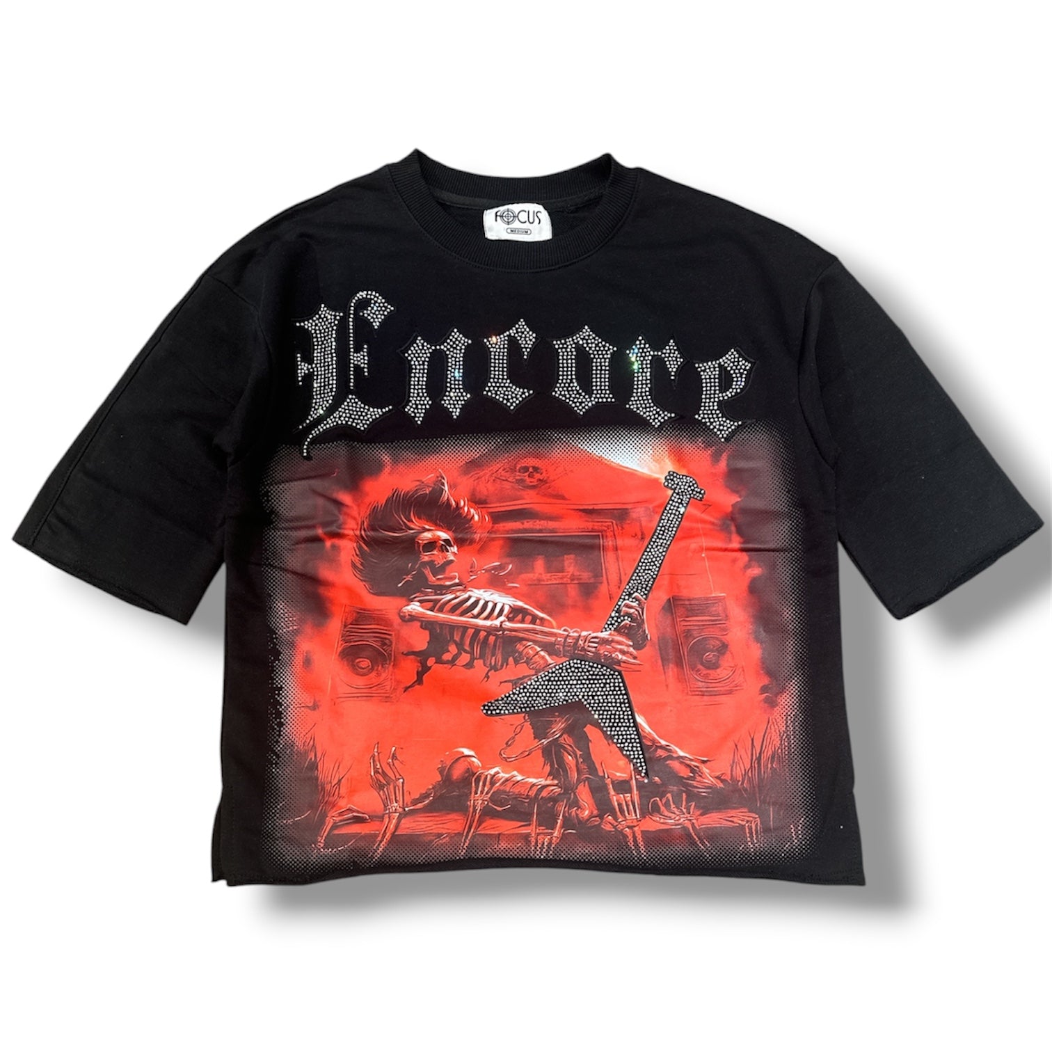 Focus MEN'S ENCORE STONE CROP Shirt – Black