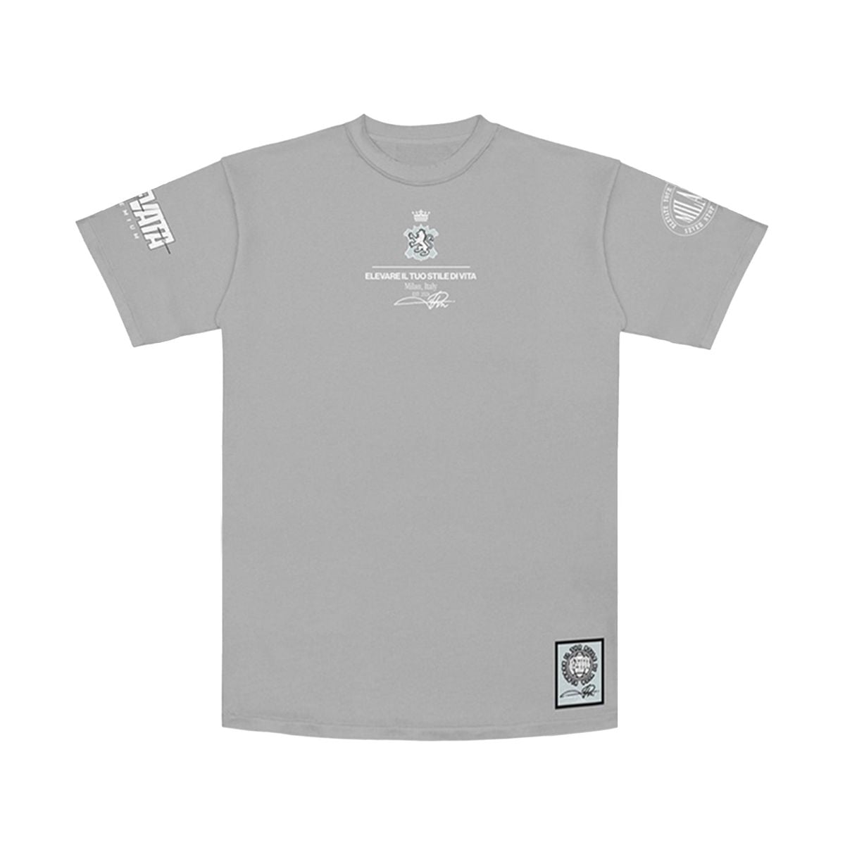 Premium Milano Royal Bloodline Crew Neck Shirt Grey