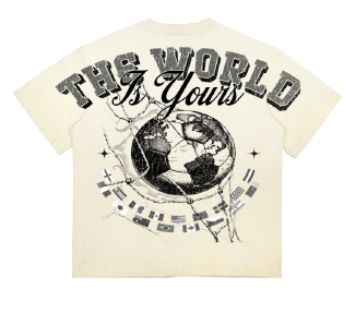 Roku Studio WORLD CUP FADED RELAXED LOOSE FIT Shirt - Cream