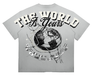Roku Studio WORLD CUP FADED RELAXED LOOSE FIT Shirt - Grey