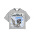 Shattered Hearts BLUE SKY GRAY Shirt