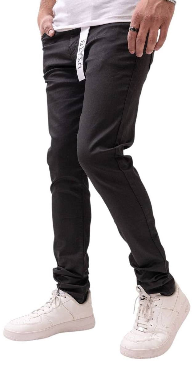 DZTR Black Wax Skinny Jeans