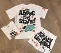 HIGHLY Undrtd Above The Stars Short Set - White