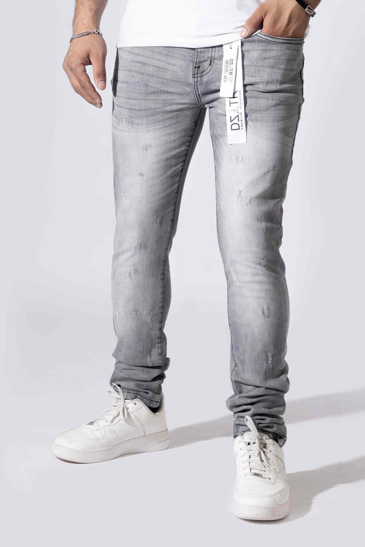 DZTR Premium Washed Jeans - Grey