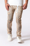 DZTR Vintage Distressed Jeans - Sand Wash