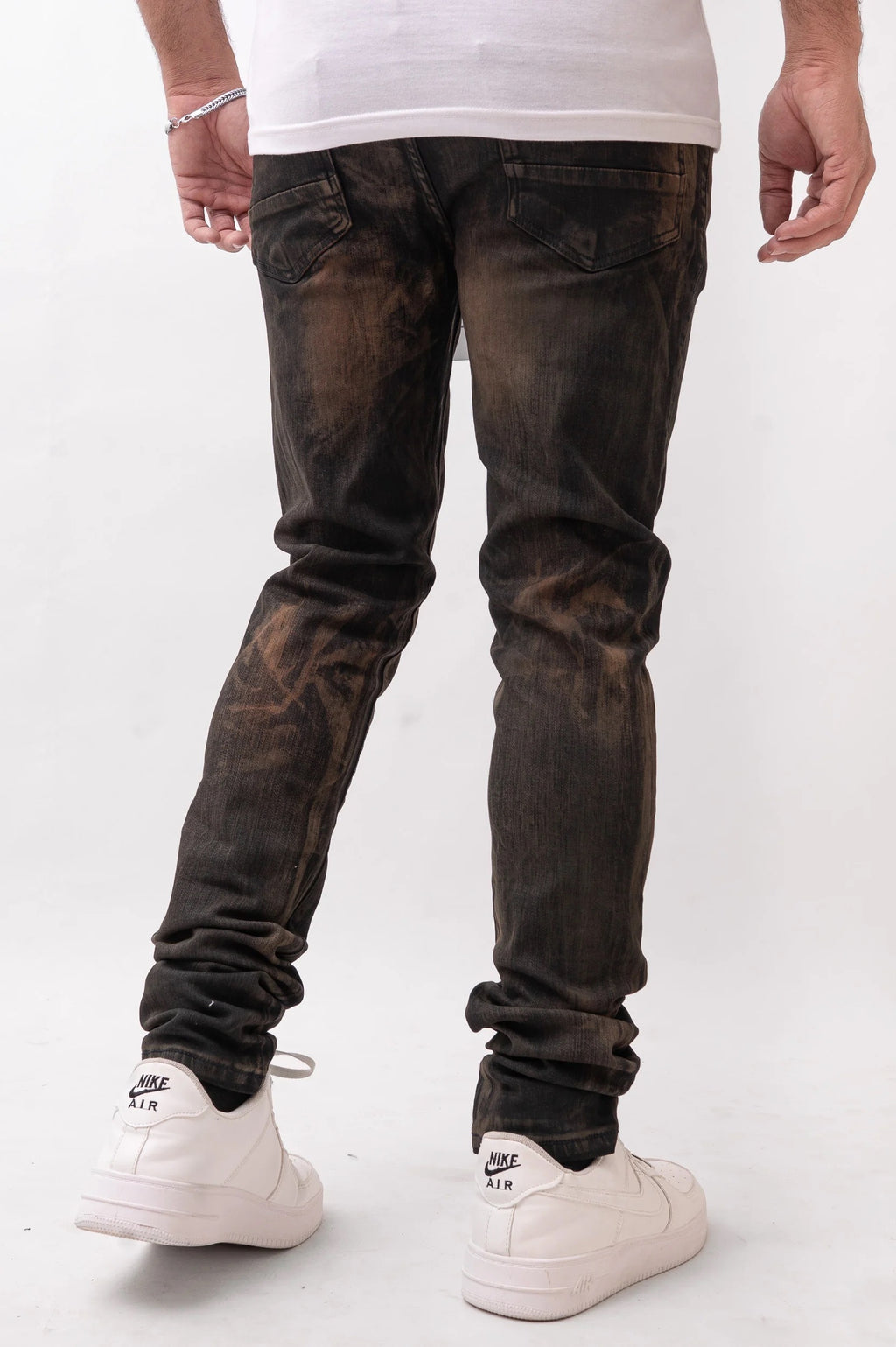 DZTR Vintage Wash Skinny Jeans - Copper