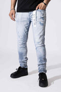 DZTR Premium Distressed Jeans - Light Ice Blue
