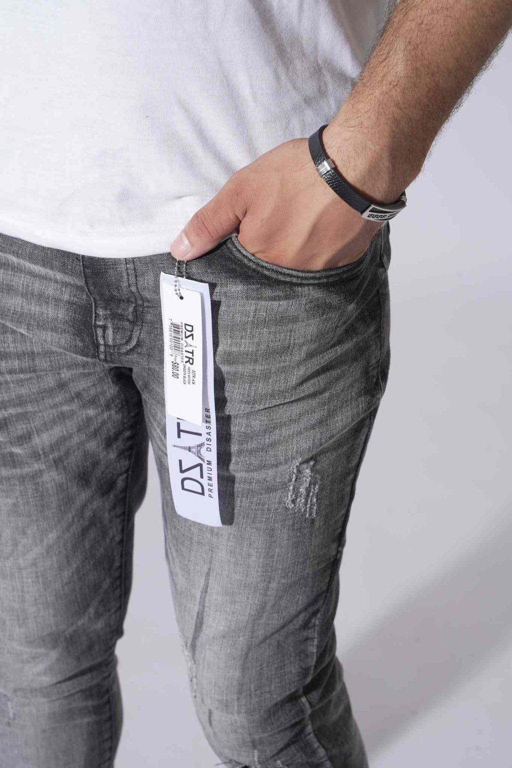 DZTR Premium Slim Fit Jeans - Smooth Black