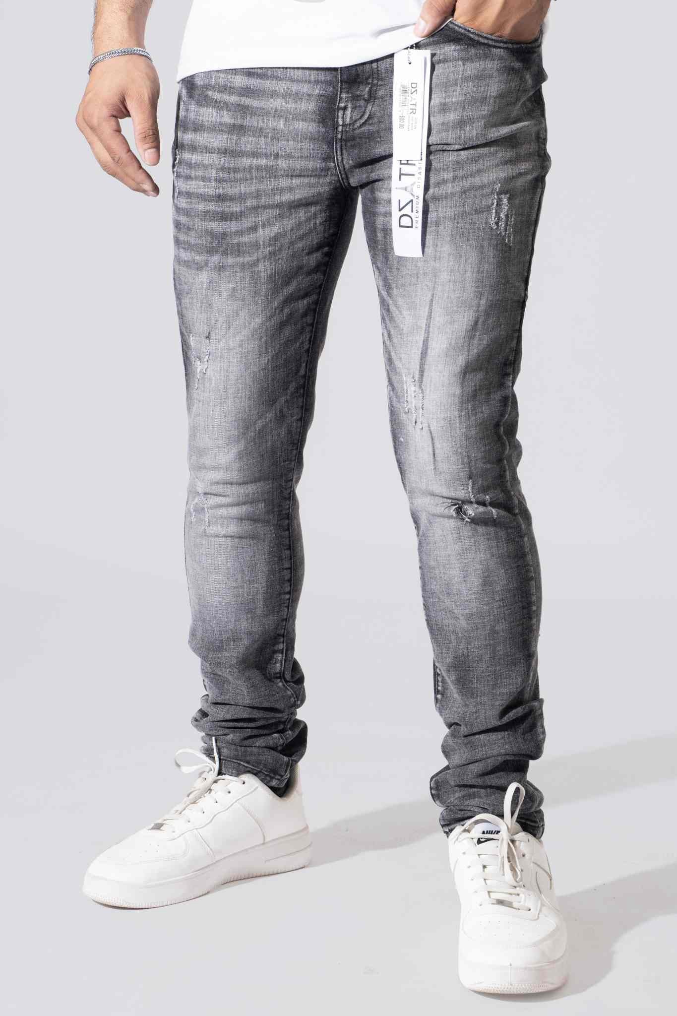 DZTR Premium Slim Fit Jeans - Smooth Black